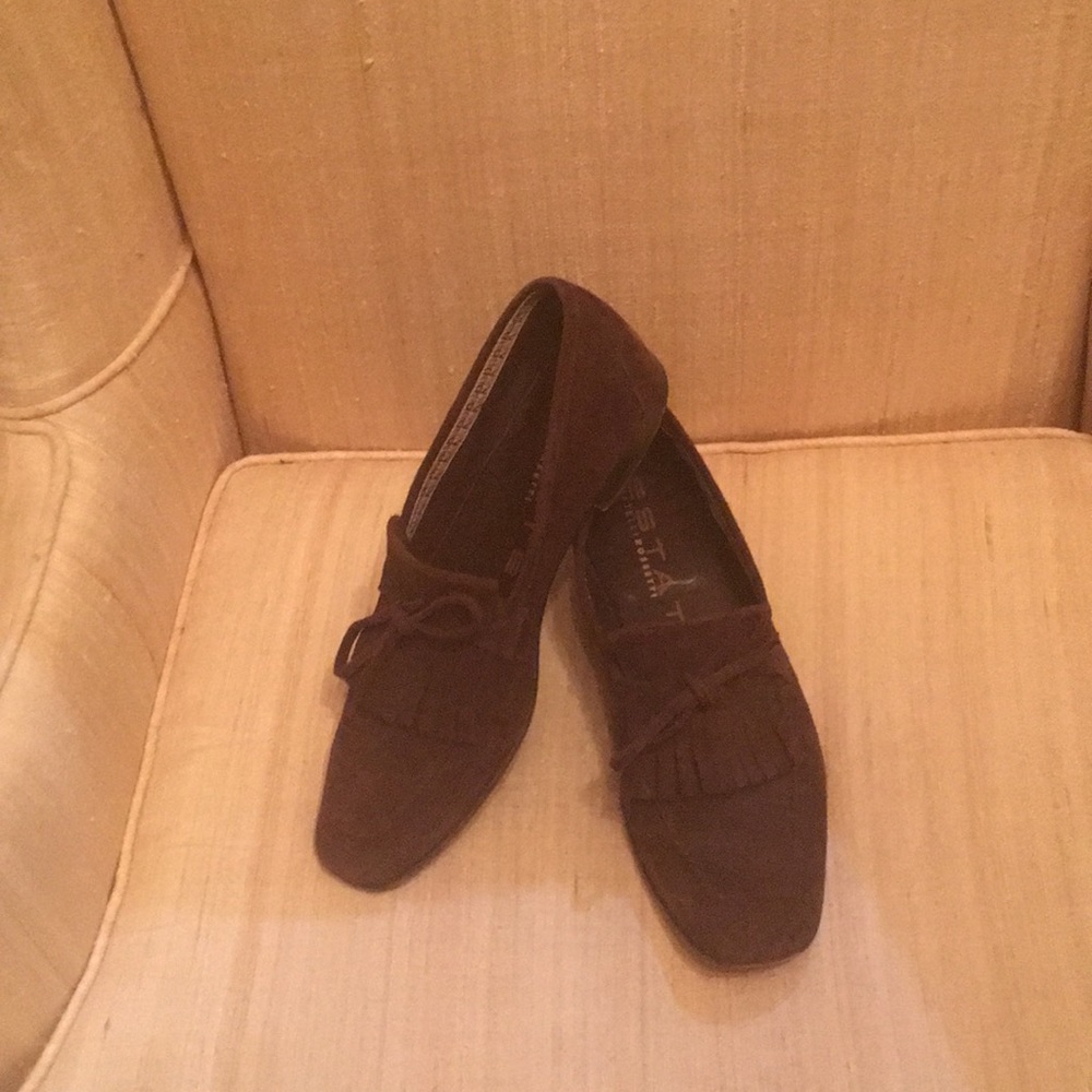 Suede slip on Mocs